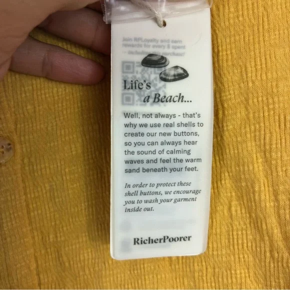 RICHER POORER YELLOW DRESS, MEDIUM NEW WITH TAGS - Picture 6 of 6